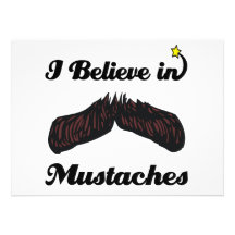 i believe in moustaches personalized announcement