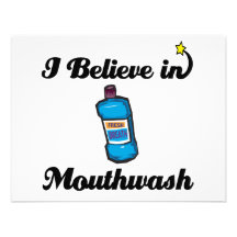 i believe in mouthwash personalized invitation