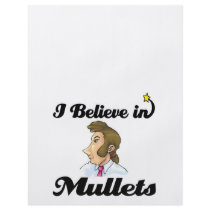 i believe in mullets personalised flyer