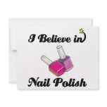 i believe in nail polish invitations
