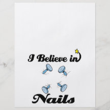 i believe in nails custom flyer