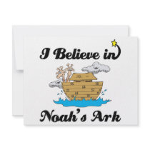 i believe in noahs ark personalised invitations