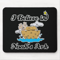 i believe in noahs ark mouse pad