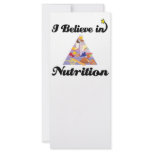 i believe in nutrition rack cards