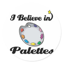 i believe in palettes sticker