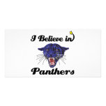i believe in panthers customised photo card
