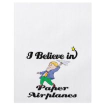 i believe in paper aeroplanes personalised flyer