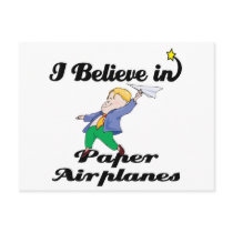 i believe in paper aeroplanes postcards