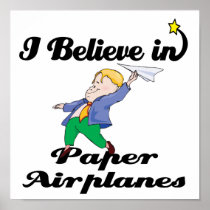i believe in paper aeroplanes poster