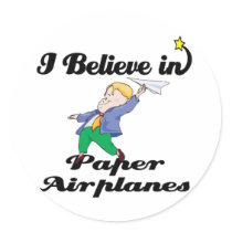 i believe in paper aeroplanes stickers