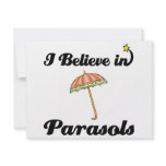 i believe in parasols invitations