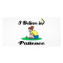 i believe in patience picture card