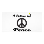 i believe in peace photo cards