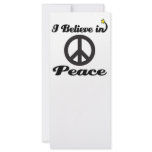 i believe in peace rack cards