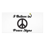 i believe in peace signs photo cards
