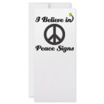 i believe in peace signs rack cards