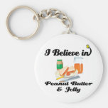 i believe in peanut butter and jelly key chains