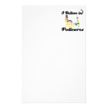 i believe in pedicures custom stationery
