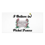 i believe in picket fences photo cards