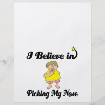 i believe in picking my nose flyers
