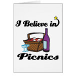 i believe in picnics cards