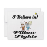i believe in pillow fights invitations