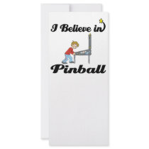 i believe in pinball personalized rack card