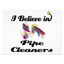 i believe in pipe cleaners invitations