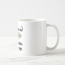 i believe in plastic wrap coffee mug