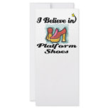 i believe in platform shoes rack cards
