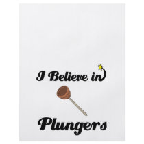 i believe in plungers flyer design