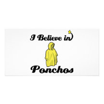 i believe in ponchos picture card