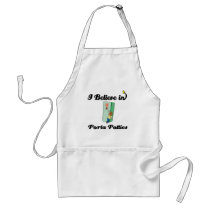 i believe in porta potties aprons
