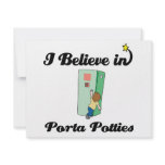 i believe in porta potties invitations