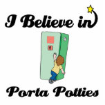 i believe in porta potties photo sculptures