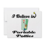 i believe in portable potties invitations