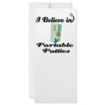 i believe in portable potties rack cards
