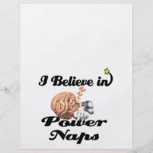 i believe in power naps full color flyer