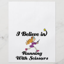i believe in running with scissors girl flyer