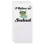 i believe in salad rack cards