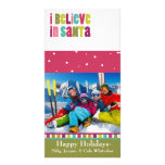 I believe in Santa Family Photo Christmas Card Custom Photo Card