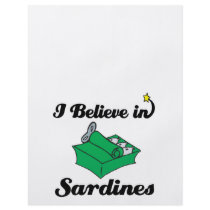 i believe in sardines flyer design