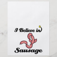 i believe in sausage flyer design