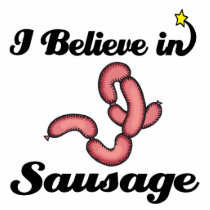 i believe in sausage photo cut outs