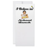 i believe in school lunch rack cards