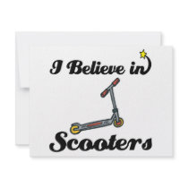 i believe in scooters custom invitations