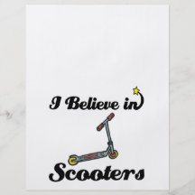 i believe in scooters personalised flyer