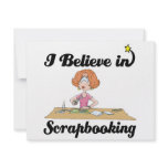 i believe in scrapbooking invitations