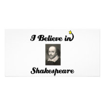 i believe in shakespeare picture card