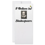 i believe in shakespeare rack cards